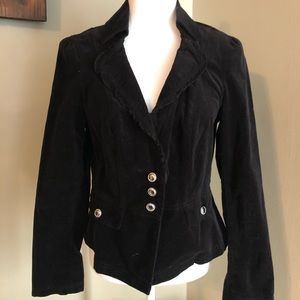 Black velvet jacket